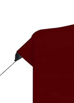 Partytent inklapbaar met wanden 3x3 m aluminium wijnrood