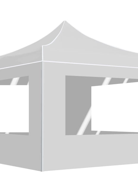 Partytent inklapbaar met wanden 3x3 m aluminium wit