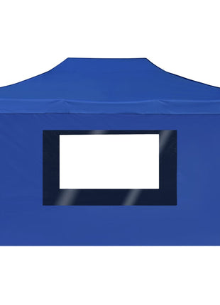 Partytent inklapbaar met wanden 4,5x3 m aluminium blauw