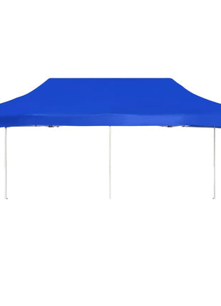 Partytent professioneel inklapbaar 6x3 m aluminium blauw