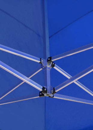 Partytent professioneel inklapbaar 6x3 m aluminium blauw