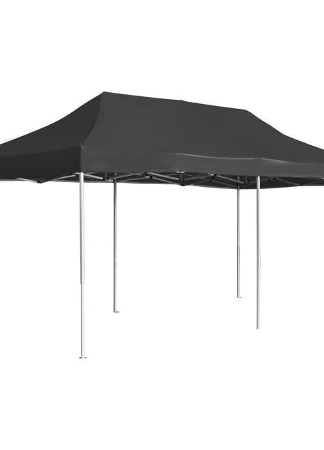 Partytent professioneel inklapbaar 6x3 m aluminium antraciet