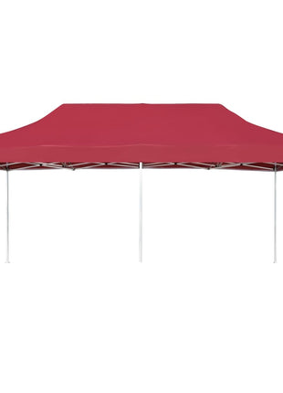 Partytent professioneel inklapbaar 6x3 m aluminium wijnrood