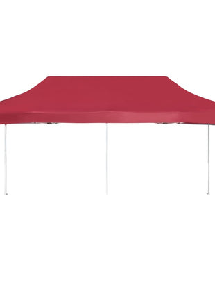 Partytent professioneel inklapbaar 6x3 m aluminium wijnrood