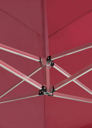 Partytent professioneel inklapbaar 6x3 m aluminium wijnrood