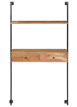 Wandbureau 90X40X170 Cm Massief Acaciahout