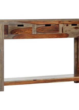 Wandtafel Met 3 Lades 120X30X75 Cm Massief Acaciahout