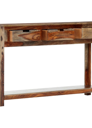 Wandtafel Met 3 Lades 120X30X75 Cm Massief Acaciahout