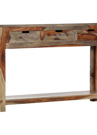 Wandtafel Met 3 Lades 120X30X75 Cm Massief Acaciahout