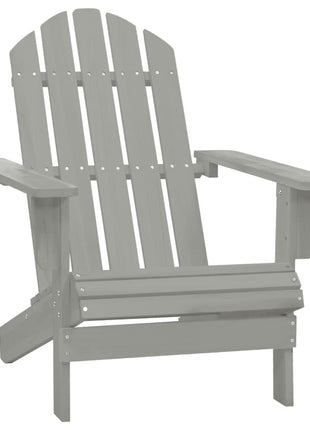 Tuinstoel hout grijs