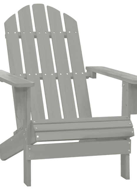 Tuinstoel hout grijs