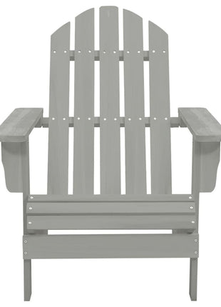 Tuinstoel hout grijs