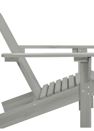 Tuinstoel hout grijs