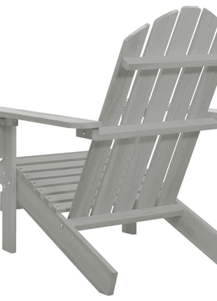 Tuinstoel hout grijs