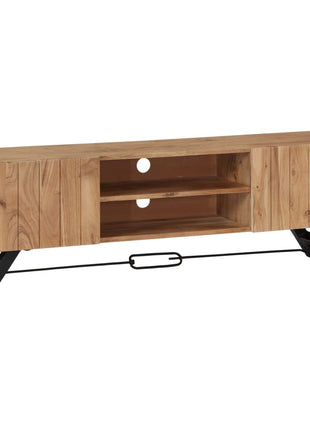 Tv-Meubel 140X30X45 Cm Massief Acaciahout
