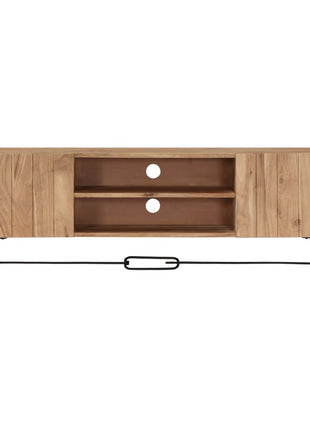Tv-Meubel 140X30X45 Cm Massief Acaciahout