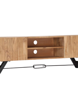 Tv-Meubel 140X30X45 Cm Massief Acaciahout