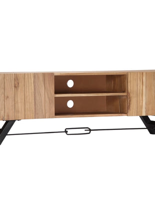 Tv-Meubel 140X30X45 Cm Massief Acaciahout