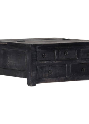 Salontafel Massief Mangohout Zwart