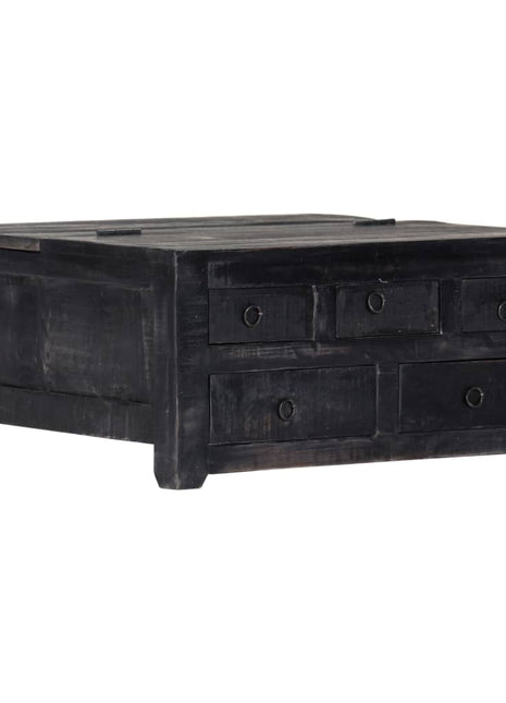 Salontafel Massief Mangohout Zwart
