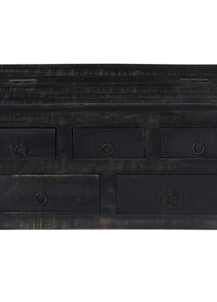 Salontafel Massief Mangohout Zwart