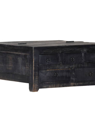 Salontafel Massief Mangohout Zwart