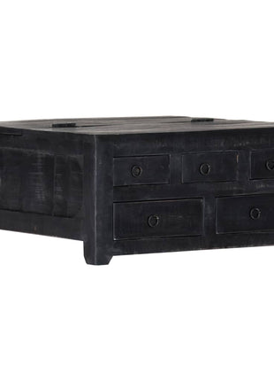 Salontafel Massief Mangohout Zwart