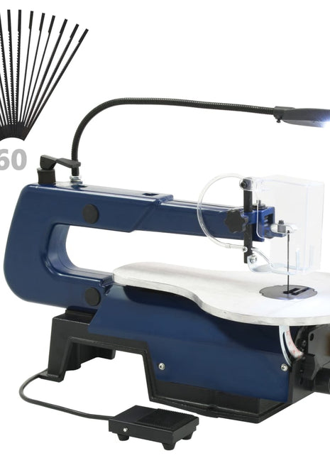 Figuurzaagmachine Elektrisch Met Voetpedaal En Led-Lampje 125 W