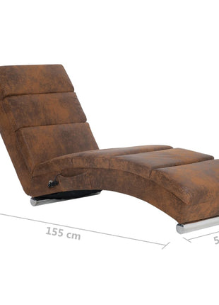 Massage Chaise Longue Kunstsuède