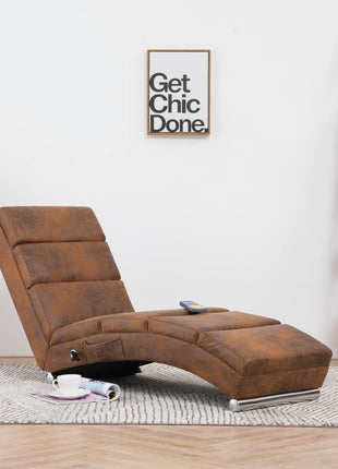 Massage Chaise Longue Kunstsuède