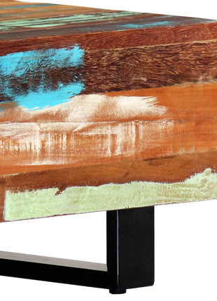 Salontafel 120X50X30 Cm Massief Gerecycled Hout En Staal