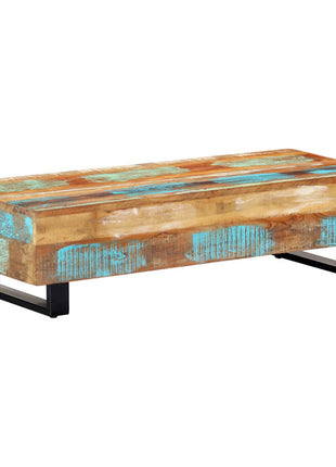 Salontafel 120X50X30 Cm Massief Gerecycled Hout En Staal