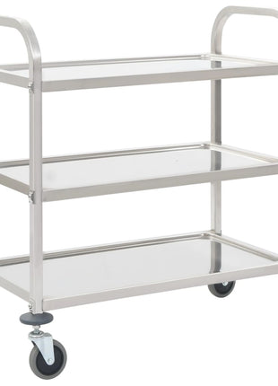 Keukentrolley 4-Laags 107X55X125 Cm Roestvrij Staal