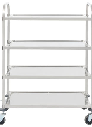 Keukentrolley 4-Laags 107X55X125 Cm Roestvrij Staal