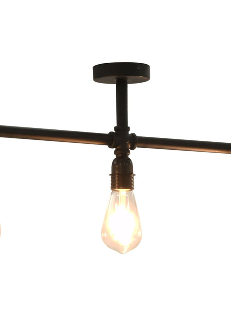 Plafondlamp 3xE27 zwart