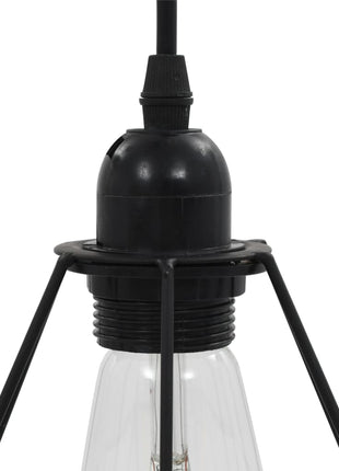 Plafondlamp Met Diamantvormig 3Xe27 Zwart