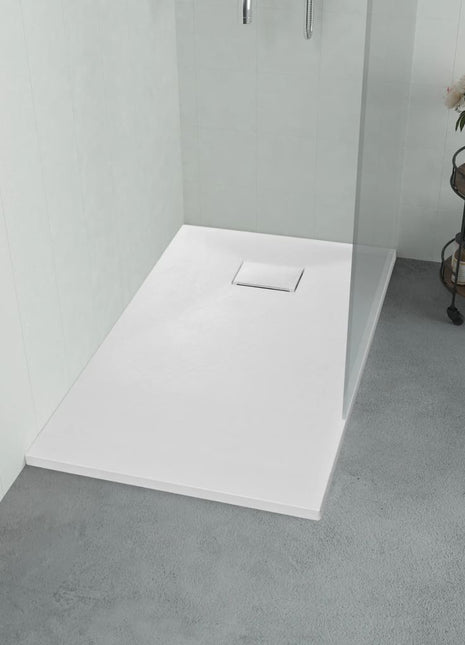 Douchebak 90x80 cm SMC wit