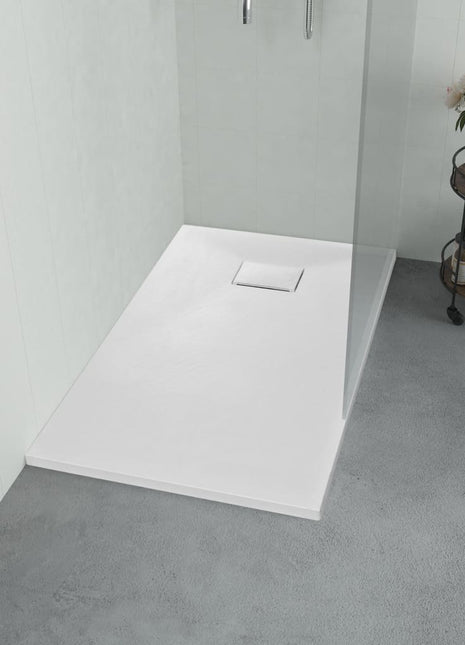 Douchebak 100x80 cm SMC wit