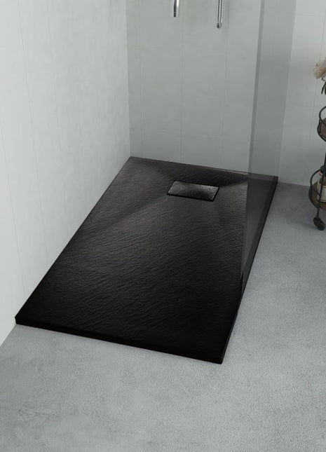 Douchebak 90x80 cm SMC zwart