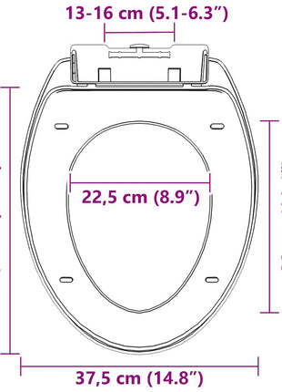 Toiletbril Soft-Close Met Quick-Release Ontwerp