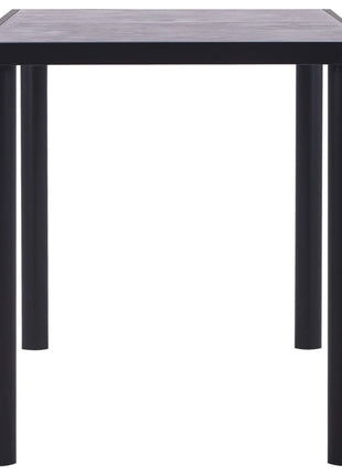 Eettafel Mdf Zwart En Betongrijs