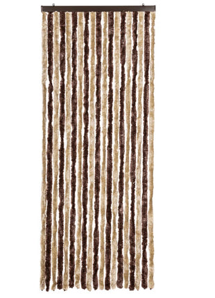 Vliegengordijn Chenille Beige En Lichtbruin