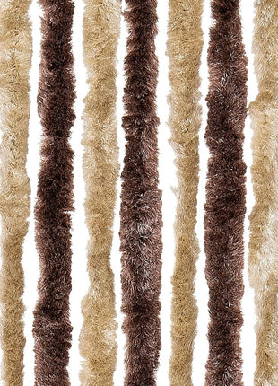 Vliegengordijn Chenille Beige En Lichtbruin