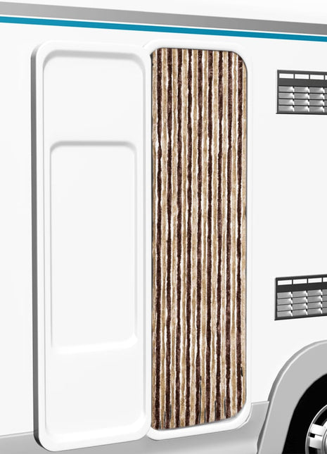 Vliegengordijn Chenille Beige En Lichtbruin