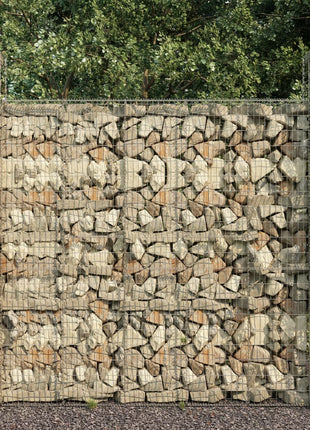 Schanskorfmuur met deksel 600x50x200 cm gegalvaniseerd staal
