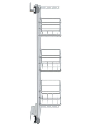 Draadmand Uittrekbaar 3-Laags 47X15,5X55,5 Cm Zilverkleurig