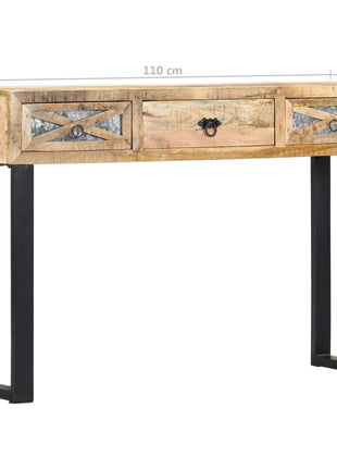Wandtafel 110X30X76 Cm Massief Mangohout