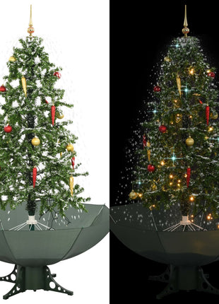 Kerstboom Sneeuwend Met Paraplubasis 190 Cm Groen
