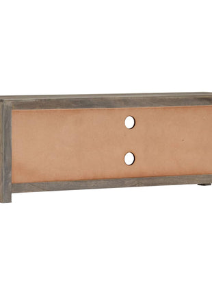 Tv-Meubel 120X30X40 Cm Massief Mangohout Grijs