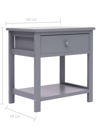 Nachtkastje 40X29X42 Cm Paulowniahout